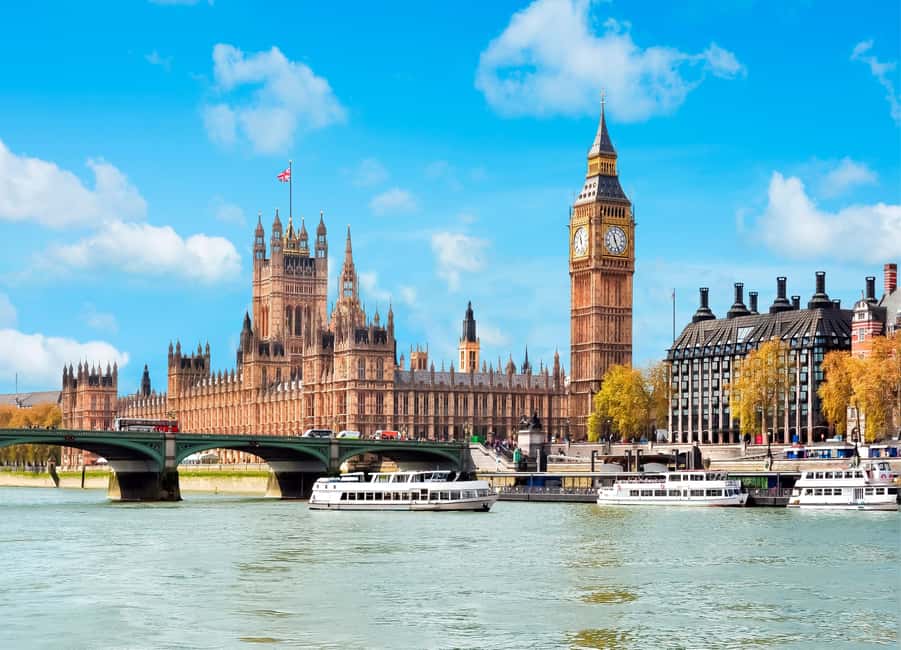 London Westminster to Tower Bridge River Thames Cruise